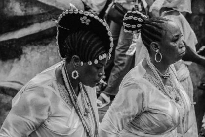women on traditional hair style